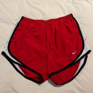 Red, Black and White NikeFit Running Shorts - Wm S